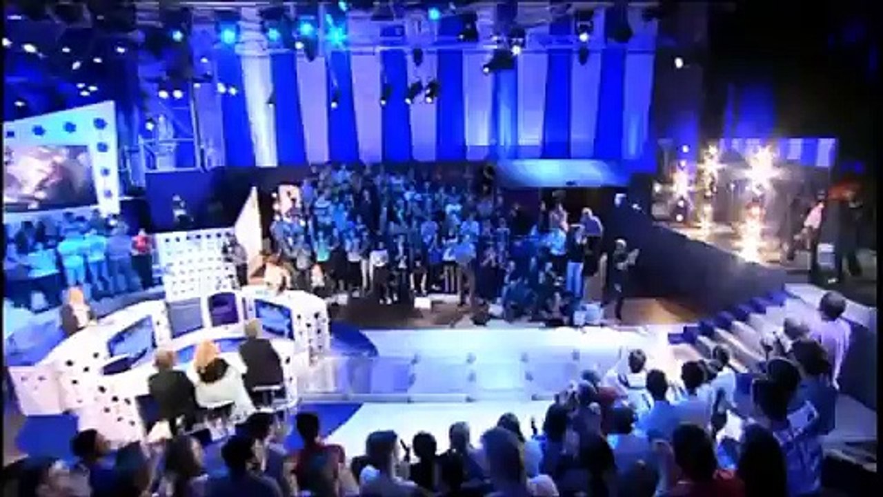 Incident en direct : un spectateur qui le plateau de On est pas couché devant Rama Yade