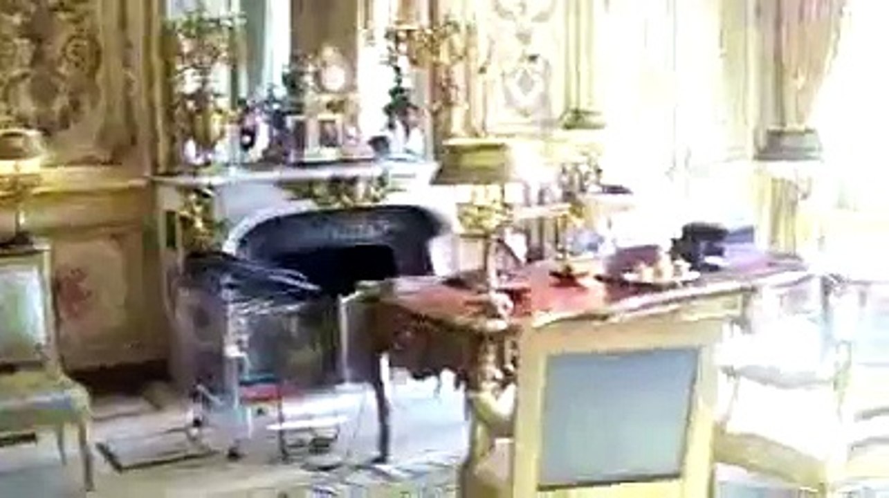 Visite du bureau du président de la République à l'Elysée