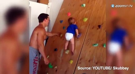 Avec ce bébé, c'est rapidement l'escalade!