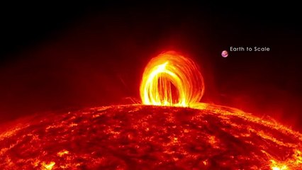 Une pluie coronale enregistrée en juillet 2012 par la sonde SDO. Nasa.