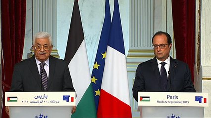 Déclaration conjointe avec M. Mahmoud Abbas, président de l’Autorité palestinienne