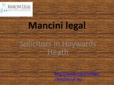 Mancini legal-Insolvency Solicitors Horsham