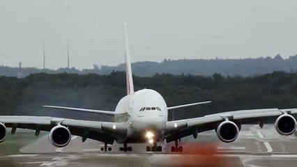 Atterrissage mouvementé à  Düsseldorf pour cet A380