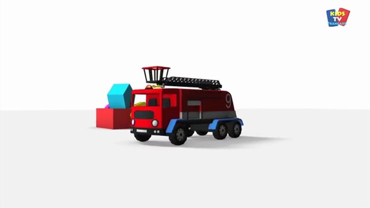 coffre à jouets  camion de pompiers