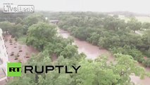 USA: Drone captures sheer scale of floods that have ravaged Texas & Oklahoma
