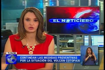 Continúan las medidas preventivas por la situación del volcán Cotopaxi