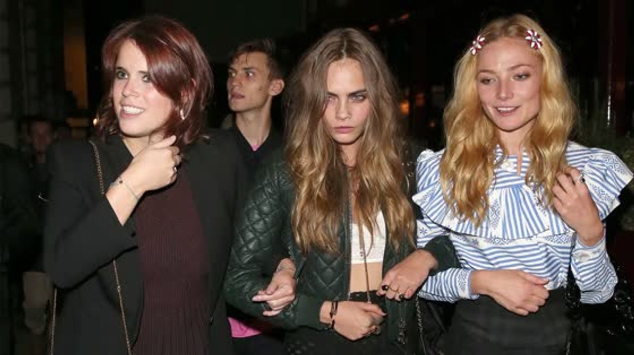 Cara Delevinge Parties Hard With Princess Eugenie And Ex Harry Styles