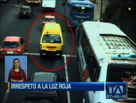 El irrespeto a la luz roja, una de las infracciones más frecuentes en Quito