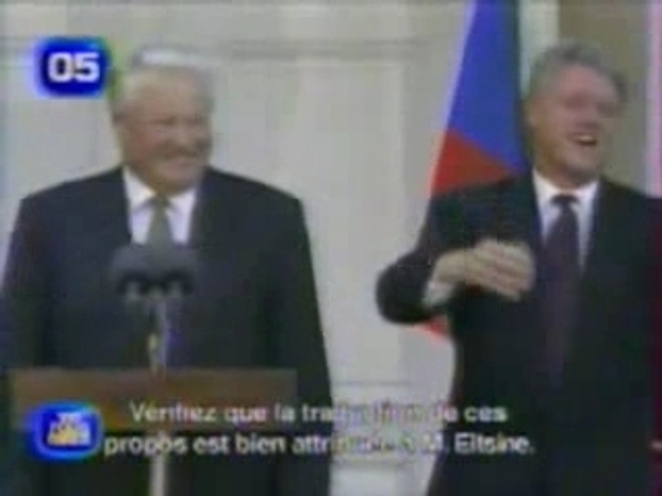 Eltsine et le fou rire de Clinton