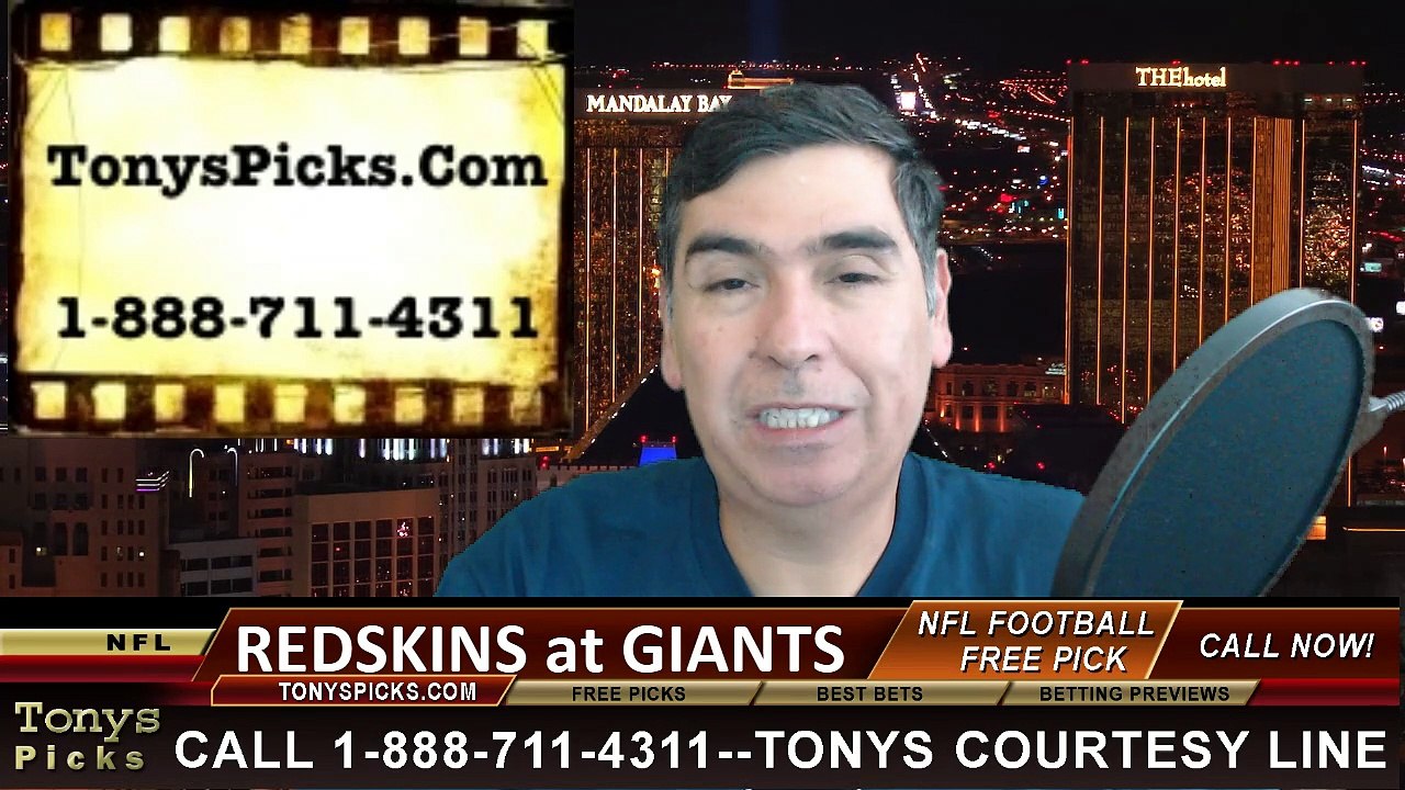 New York Giants vs. Washington Redskins Free Pick Prediction NFL Pro Football Odds Preview 9-24-2015