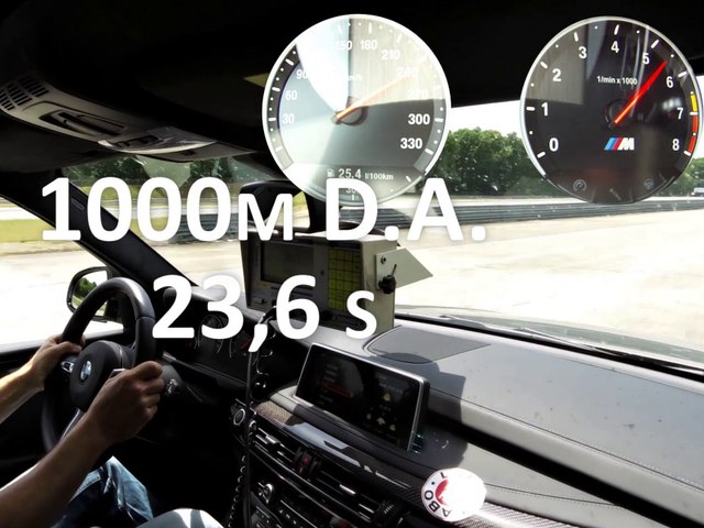 1000 m départ arrêté en BMW X5 M