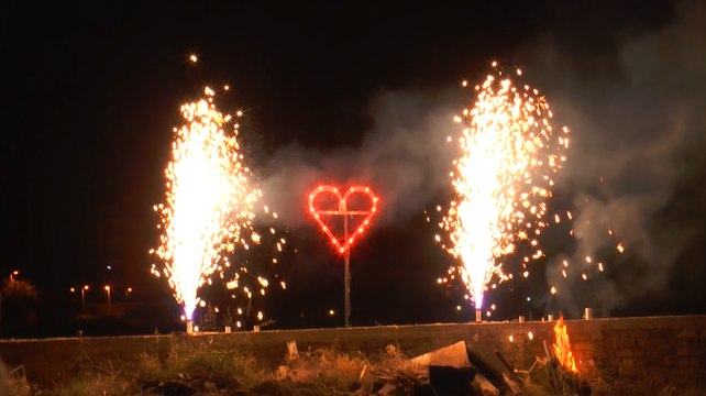 Teverola (CE) - Festa di San Giovanni, lo spettacolo dei fuochi a ritmo di musica (21.09.15)