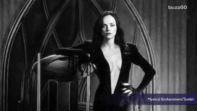Fake photo of Christina Ricci dressed as Morticia Addams goes viral