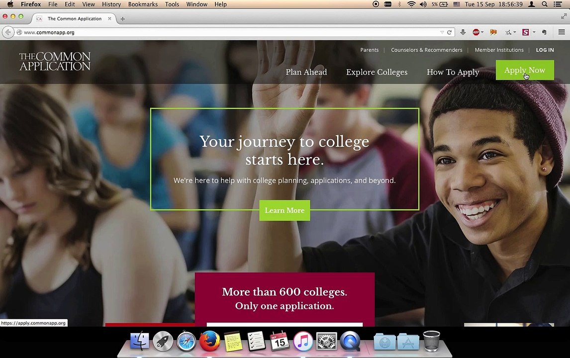 Commonapp - Create an Account