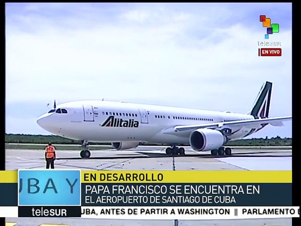 Cuba: Raúl Castro despide al Papa Francisco en Santiago