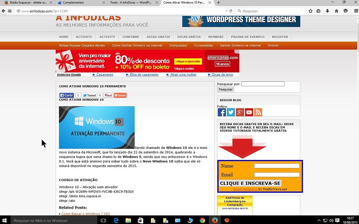 Como Ativar Windo 10 Lindemberg