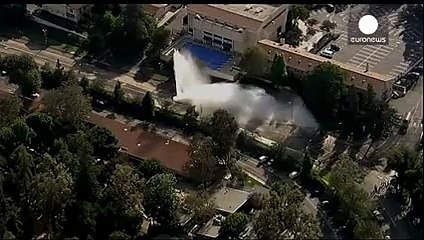 Inondation géante à Los Angeles à cause d'une canalisation d'eau rompue