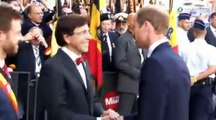 William, Kate et Harry acclamés par la foule à Mons