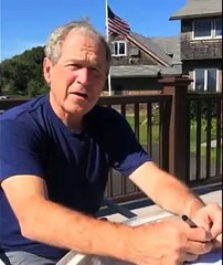George W. Bush relève le défi du Ice Bucket Challenge