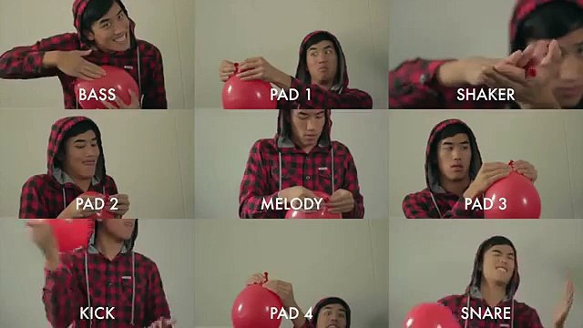 Il rejoue la chanson 99 Luftballons avec 99 ballons !