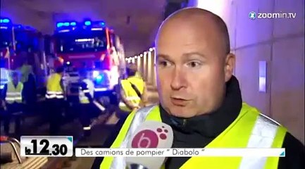 Des camions pompiers sur le rail belge