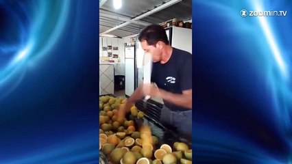 Il coupe les citrons plus vite que son ombre !