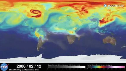 NASA: observez les déplacements du CO2 dans l'air
