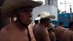 Des paysans mexicains manifestent en sous-vêtements