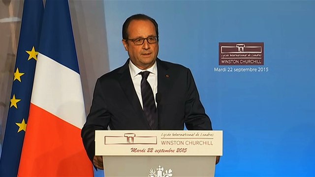 Discours du président de la République pour l'inauguration du nouveau lycée international de Londres Winston Churchill