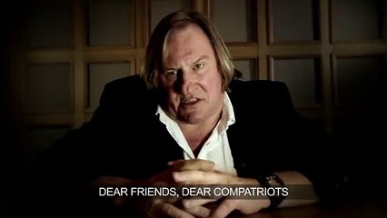 "Fier d'être russe" : la drôle de publicité de Gérard Depardieu