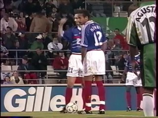 But de Thierry Henry contre l'Afrique du Sun -1998