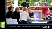 C à Vous : Josiane Balasko salue le travail de Philippe Martinez pour les migrants