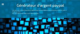 Gagner de l'argent sur votre compte Paypal avec le nouveau générateur