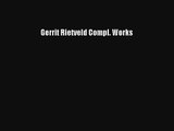 AudioBook Gerrit Rietveld Compl. Works Download