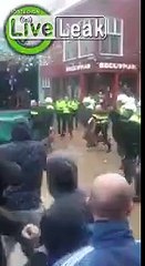LiveLeak.com - Police dog takes a bite from a french hooligan