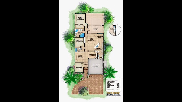 Narrow House Plans, - Narrow Lot Designs at Architectural