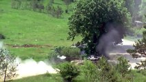 LiveLeak.com - NATO Military Exercise Adriatic Strike: Great Video of Propeller Plane Conducting Strafing Runs During Tank Maneuvers.