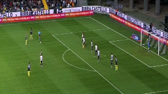 Udinese vs AC Milan 0-2 - Mario Balotelli Amazing Free-Kick goal - Serie A 2015
