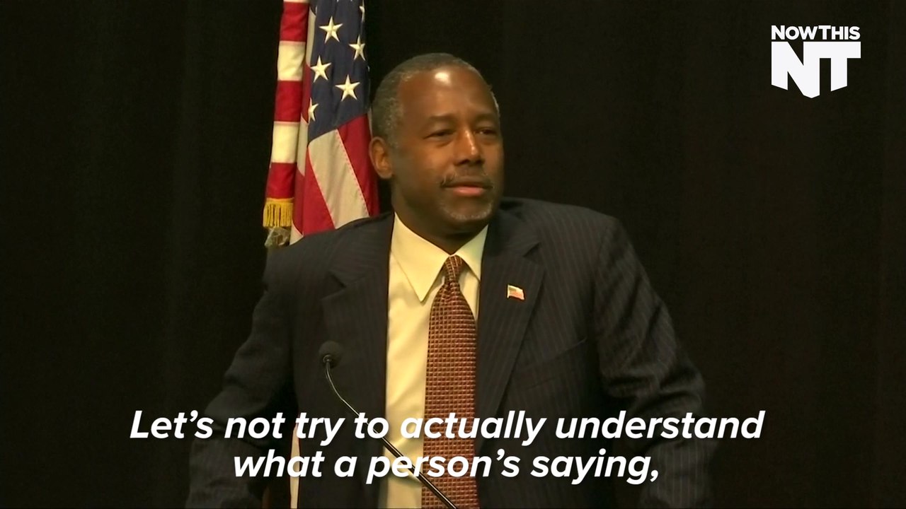 Ben Carson: "PC Culture" Created Backlash Against Me
