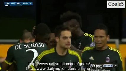 Cristian Zapata Goal Udinese 0 - 3 AC Milan Serie A 22-9-2015