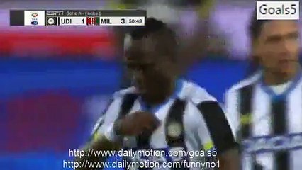 Badu Goal Udinese 1 - 3 AC Milan Serie A 22-9-2015