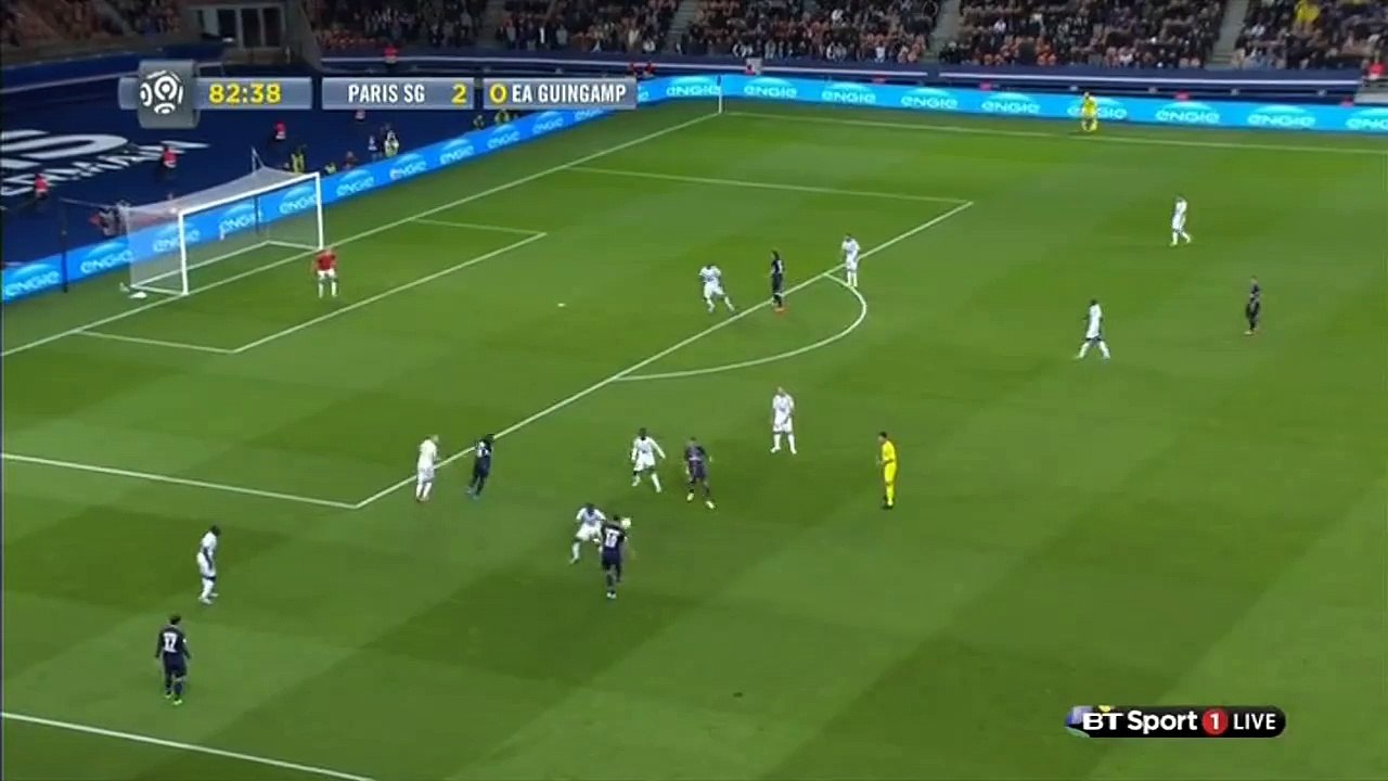 Zlatan Ibrahimovic 3:0 Great Goal | Paris Saint Germain - Guingamp 22.09.2015 HD
