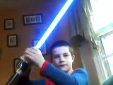 star wars anakin to darth vader lightsaber toy review