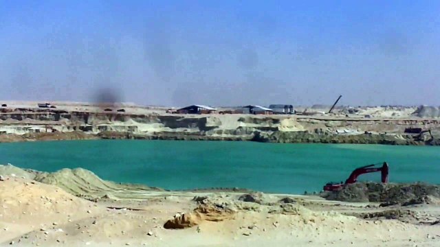 مشاهد من حفر وتكريك قناة السويس الجديدة فبراير 2015 القطاع الجنوبي