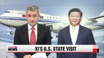 Chinese President Xi Jinping arrives in U.S.