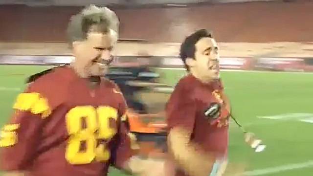 Will Ferrell Beats Fan at 40-Yard Dash After USC Game