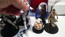 Star Wars The Force Awakens Disney Store 6 Pack figures VS Hasbro Stormtrooper of 18th sca