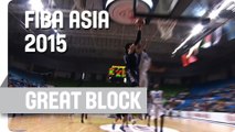 Great Block by Abdulrahman Aljuma'h  - 2015 FIBA Asia Championship