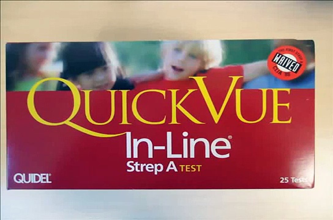 QuickVue Rapid Strep A test.mov video Dailymotion