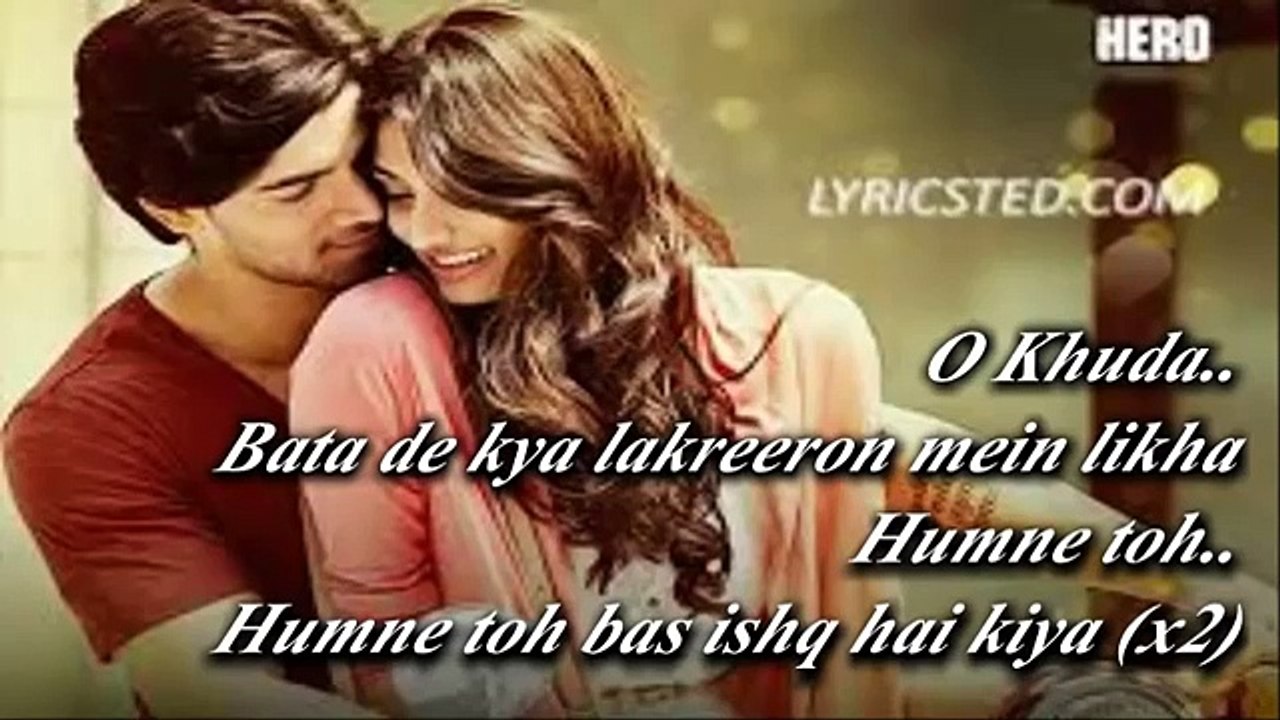 O Khuda song with  Lyrics - Hero ( HD SONG)